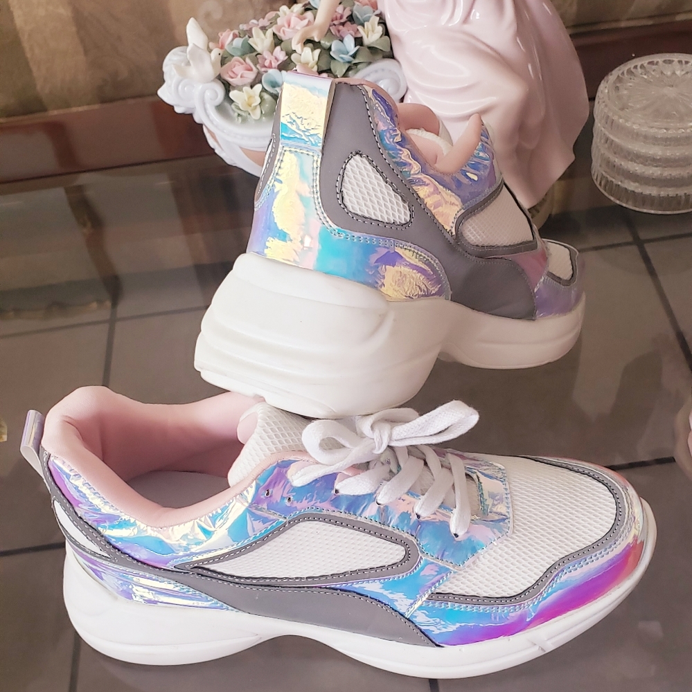 Material Girl Metallic Fashion Sneakers